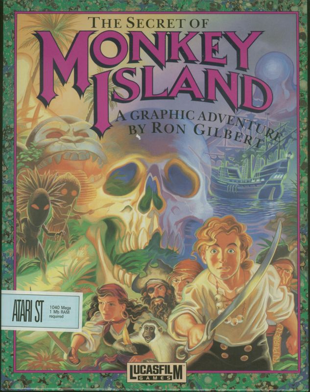 The Secret of Monkey Island box art for Atari ST